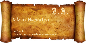 Nán Magdolna névjegykártya